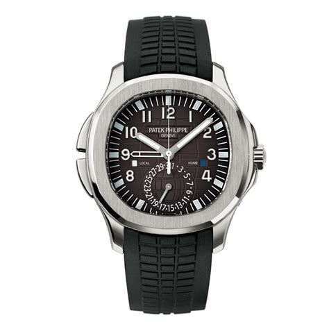 patek philippe aquanaut travel time reference 5164a|Patek Philippe aquanaut white strap.